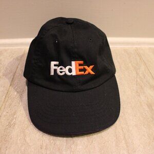 Fedex Hat Cap Adjustable Snapback White Black Size XL